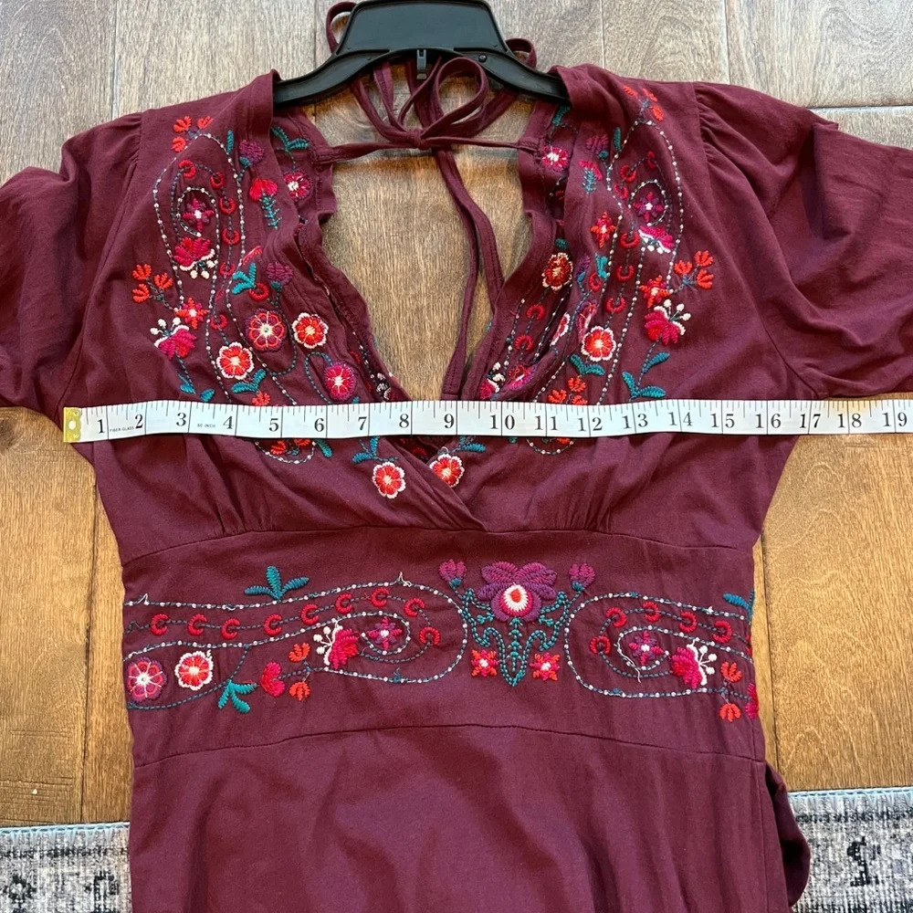 Johnny Was women’s cotton floral stitched dress size small - Picture 9 of 10